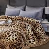 9 lb.Korean Faux Mink Fleece Blanket 77x90 inch - 2 ply Soft Warm Plush Flannel Blanket for The Cold Night.Leopard Print. view 4