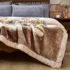 9 lb Fleece Blanket Queen Size 77x90 inch,2 ply Soft Warm Plush Flannel Blanket with Embossed Surface for The Cold Night. view 2
