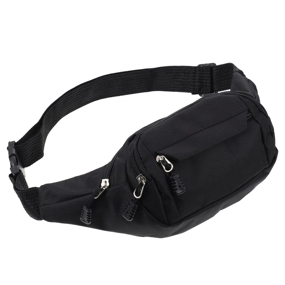 INOOMP Leisure Crossbody Bag for Men Versatile Single-shoulder Waist Pack for Travel Lightweight and Wear-resistant Design for Sports and Daily Use