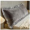 Bedside Cushion Pillow Positioning Support Reading Backrest Cushion Bedside Headboard Reading Pillow Double Bedside Triangle Cushion headboard Cushion Wall Pillow (Color : Gray2, Size : 120X50cm) view 1