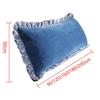 Bedside Cushion Pillow Positioning Support Reading Backrest Cushion Bedside Headboard Reading Pillow Double Bedside Triangle Cushion headboard Cushion Wall Pillow (Color : Gray2, Size : 120X50cm) view 2