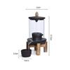 OUMIFA Incense Burner Ceramic Smoke Waterfall Incense Burner with Acrylic Windproof Cover Home Zen Indoor Incense Holder Aromatherapy Stove Ornament view 2