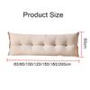Bedside Cushion Rectangular Headboard Reading Body Pillow Bedside Oversized Throw Cushion Extra Large Backrest Lumbar Pillows Positioning Back Support Bolster for Bed Sofa view 2