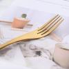 20-Piece Matte Gold Heavy Flatware, Luxury Snplowum 18/10 Stainless Steel Tableware Kitchen Utensils Home & Restaurant Party Wedding Silverware Set Service For 4, Dishwasher Safe view 3