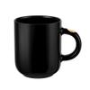 YKHB Ceramic Mug Ceramic Mug Smooth Light Luxury and Simple Nordic Capacity Mug Portable Exquisite Tea Cup Suitable for Office and Home 350ml Home and Office (Color : Black) view 1