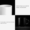 YKHB Ceramic Mug Ceramic Mug Smooth Light Luxury and Simple Nordic Capacity Mug Portable Exquisite Tea Cup Suitable for Office and Home 350ml Home and Office (Color : Black) view 2