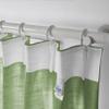 ChadMade Light Filtering Privacy Curtain Panel Pinch Pleated Room Darkening Drapery for Home Office Living Room with Traverse Rod, 120" W x 84" L, 1 Panel, Green, Tallis Collection view 3