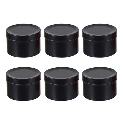 NUOBESTY 6pcs Aluminum Candle Jars Lids Containers for Candle Making Cosmetic Creams and Travel Storage Lightweight and Airtight Design
