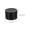 NUOBESTY 6pcs Aluminum Candle Jars Lids Containers for Candle Making Cosmetic Creams and Travel Storage Lightweight and Airtight Design view 2