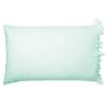 Bedding Castle Shabby Chic Ruffled 4pc Sheet Set 100% Cotton Cottage French Country Style Frilled Bed Sheets 15" Deep Pocket (Aqua Blue, Short Queen (60x75)) view 2