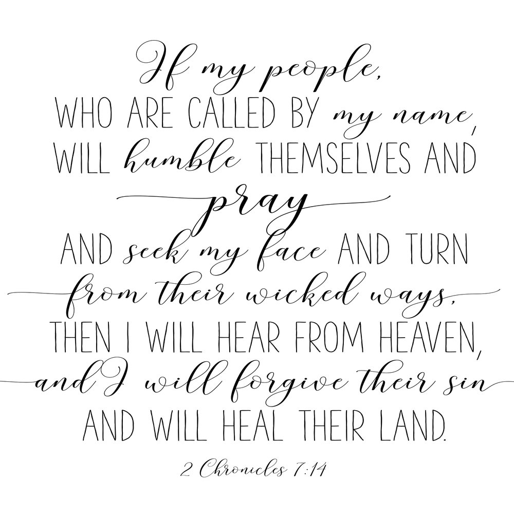 2 Chronicles 7:14 If My People Who Are Called By My Name, Bible Verse Printable Wall Art, Christian Gifts, Nursery Bible Quotes, Scripture