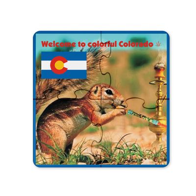 Colorado Resident Hardboard Beverage Jigsaw Puzzle Coasters Square (Set of 4) (Colorado Resident)