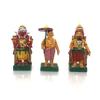 Hastha Kalalu | The Ten Avatars/The Ten Incarnations of Lord Vishnu/Dashavataralu Wooden Set/Navaratri Golu | Indian Ethnic Home Decor (Wood, 3 Inches) view 3