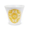 J-kitchens Isoyama Kiln Cup Teacup 4.5 fl oz (130 cc), Made in Japan, Hasami Yaki Yunomi Tea Bowl, Circle, Flower, Yellow view 1