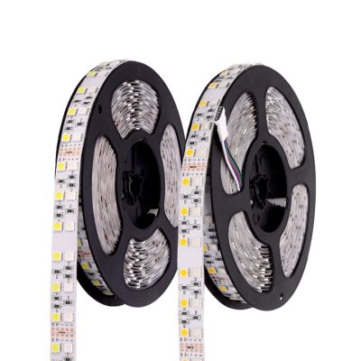 GSYFDZSWZX Fengyan Landscape Lights RGB LED Strip Waterproof DC 24V 5050 120LEDs/m Double Row RGBW RGBWW LED Light Strip Flexible Neon Tape Luz Christmas Decoration LED Street Lamp