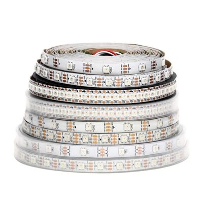 GSYFDZSWZX Fengyan Landscape Lights 1m/5m WS2812B Led Strip 30/60/144 Pixels/LEDs/m WS2812 Smart RGB Led Light Strip Black/White PCB IP30/65/67 DC5V LED Street Lamp