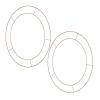2PCS Round Wreath Frame, Flower Arrangement Iron Ring Metal Flower Wreath Frames Circle Wire Wreath DIY Floral Crafts for Party Door Home Decor Supplies (30cm) view 1
