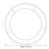 2PCS Round Wreath Frame, Flower Arrangement Iron Ring Metal Flower Wreath Frames Circle Wire Wreath DIY Floral Crafts for Party Door Home Decor Supplies (30cm) view 2