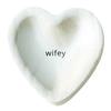 Santa Barbara Design Studio Wedding Paulownia Wood Heart Trinket Tray, 5-Inch, Wifey view 1