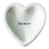 Santa Barbara Design Studio Wedding Paulownia Wood Heart Trinket Tray, 5-Inch, Forever view 1