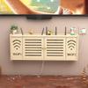 Floating WiFi Router Storage Box Wall Mounted Router Box for Desktop,Storage Box Floating Shelf for Set-Top Box Router TV Box Shelf Wall Storage Box (Size : 71 * 11.5 * 24cm, Style : B) view 2