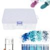 Storage, 2.0 X 1.0in Bead Storage Painting Accessories, Separate Plastic Bottles Bead Organizer with Storage Box Sticker for DIY Art Crafts view 1