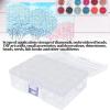 Storage, 2.0 X 1.0in Bead Storage Painting Accessories, Separate Plastic Bottles Bead Organizer with Storage Box Sticker for DIY Art Crafts view 2