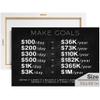 1 Million Dollars Canva, Motivational Canvas, Bedroom and Office Decor, Make Goals Poster, Stock Market Decor, Rules of Money Wall Art, Money Poster, Success Wall Art (48 X 36 in) view 1