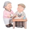 1set Resin Couple Adorn Romantic Anniversary Present Desktop Decor for Home Lightweight Adorable Figurine for Living Bedroom Office view 1
