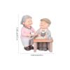 1set Resin Couple Adorn Romantic Anniversary Present Desktop Decor for Home Lightweight Adorable Figurine for Living Bedroom Office view 3