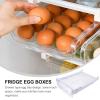 Beaupretty Egg Dispenser Fridge Egg Organizer for Refrigerator Storage Container Tray Easy Access Preserve Freshness Space Saver view 4