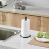 TYZK Shower Shelves Desktop Rack Tissue Paper Holder Kitchen Roll, Black Home Toilet Desktop Paper Holder, Stainless Steel Storage Organizer Shelf Bathing Accessories (Color : Style 1 Black) view 2