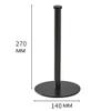 TYZK Shower Shelves Desktop Rack Tissue Paper Holder Kitchen Roll, Black Home Toilet Desktop Paper Holder, Stainless Steel Storage Organizer Shelf Bathing Accessories (Color : Style 1 Black) view 3