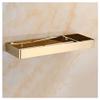 TYZK Shower Shelves Nail Free Black Storage Organizer Rack, Stainless Steel Square Bath Shower Shelf Bathing Accessories (Color : Gold 50cm) view 1