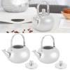 Stainless Steel Teapot with Infuser, Metal Tea Pots for Stove Top Tea Kettle for Home with Lid and Handle for Loose Leaf Tea Bags(M) view 3