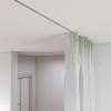 ACMEART Ceiling Curtain Track,Hidden Ceiling Track for Curtains,Room Divider Curtain Rod,Ceiling Track Set with Silent Rollers for Living Room/Bedroom/Shower Room(Customized size,White) view 1