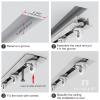 ACMEART Ceiling Curtain Track,Hidden Ceiling Track for Curtains,Room Divider Curtain Rod,Ceiling Track Set with Silent Rollers for Living Room/Bedroom/Shower Room(Customized size,Black) view 4