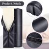 Noverlife Medium Leg Bolster for Massage Table, 21 x 6 x 3 in PU Leather Massage Bolsters with Strap Handle Half Moon Bolster Pillow, Semi-Round Ankles Leg Pain Relief Knee Bolster Cushion for Back view 4