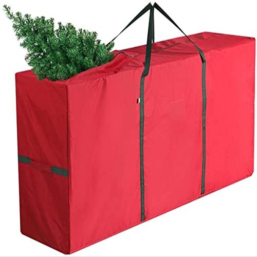 Christmas Tree Storage Bag Fits up to 7.5 ft Artificial Tree - Super Durable Oxford Canvas Xmas Decorations Container
