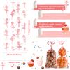 100 Pieces Ballet Cellophane Goody Bags Ballet Girl Plastic Goody Bag Dancing Girls Transparent Candy Bags with 100 Pieces Silver Twist Ties for Ballet Theme Baby Shower Birthday Party Decors, Pink view 2