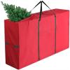 Grey Christmas Tree Storage Bag Fits up to 7.5 ft Artificial Tree - Super Durable Oxford Canvas Xmas Decorations Container view 1