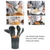 12-Piece Wooden Handle Silicone Cooking Set for Home, Kitchen, and Baking - High Heat Resistant, Non-Stick, Durable view 4