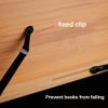 Bamboo Bookshelf Adjustable Podium Fixed Recipe Reading Table Portable [5-Level Angle Adjustment] Reading Table Temperature Folding Light and Movable,28x20cm view 2
