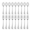 12 Pcs Forks and Spoons Silverware Set,Food Grade Stainless Steel Flatware Cutlery Set for Home,Kitchen and Restaurant,Mirror Polished,Dishwasher Safe - 6 Dinner Fork(8 inch) and 6 Teaspoon(6.5 inch) view 1