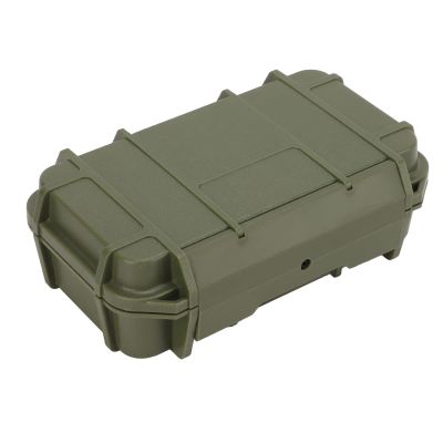 Alomejor Tool Case Camping Dryed Box Sealed Case ABS Storage Toolbox for Outdoor(Double Box, Army Green)