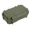 Alomejor Tool Case Camping Dryed Box Sealed Case ABS Storage Toolbox for Outdoor(Double Box, Army Green) view 1