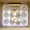 Kaachli Clear Glass Bottles 3 oz - 100ml [Pack of 12] for Wine Beverages Drinks Oil Vinegar Kombucha Beer Water Soda with Cork Stopper Airtight Lid view 2