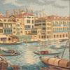 C Charlotte Home Furnishings Inc Ponte di Rialto Tapestry Wall Hanging | Viscose Cotton and Polyester Blend Wall Art | 26 in. x 36 in. | Home Decor Accents | Inspired by Alberto Passini view 2