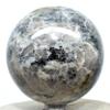 67mm Black Moonstone Sphere Sparkling Natural Crystal Ball Polished Feldspar Mineral Stone - India + Stand view 4