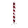 Kurt S. Adler 4-Foot Unlit Red and White Tinsel Candy Cane view 2